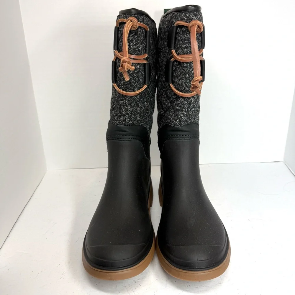 NWOT Kamik Abigail‎ Waterproof Black and Brown Winter Boots Women’s Size 10